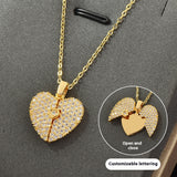 Custom Name Heart Locket Necklace