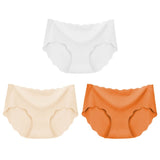 3PCS Silk Seamless Panties Set